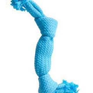 Hračka pes BUSTER Pískací lano, modrá, 35 cm, M