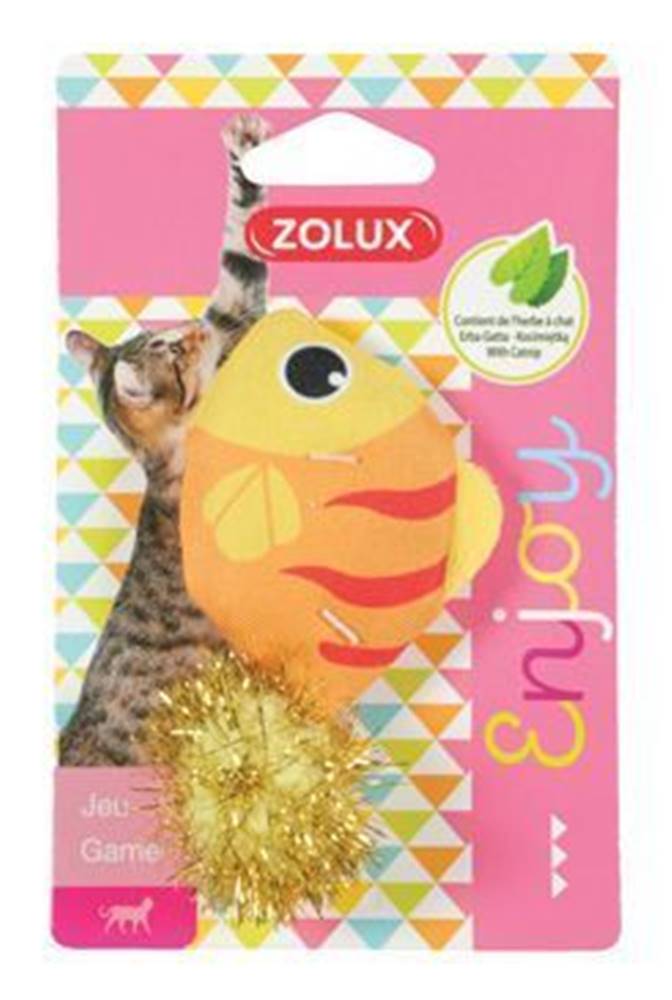 Zolux Hračka mačka LOVELY s santa ryba Zolux