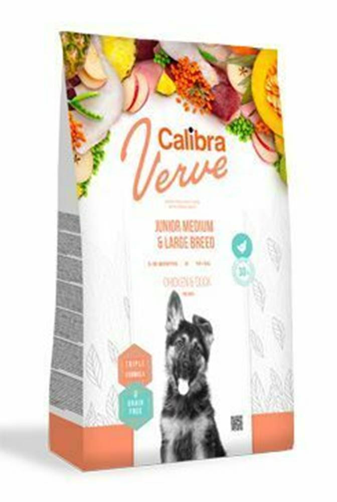 Calibra Calibra Dog Verve GF Junior M&L Chicken & Duck 12kg