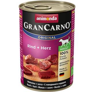 Animonda dog konzerva Gran Carno Hovädzie + Srdce - 400g