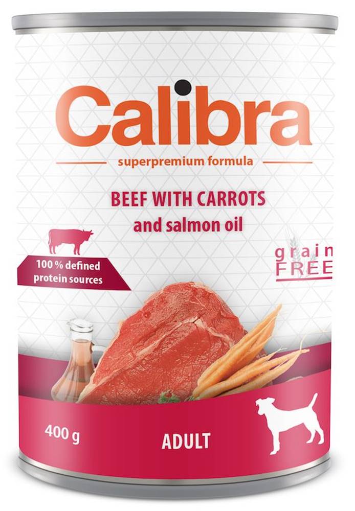 Calibra CALIBRA konz. ADULT HOVÄDZIE / mrkva - 400g