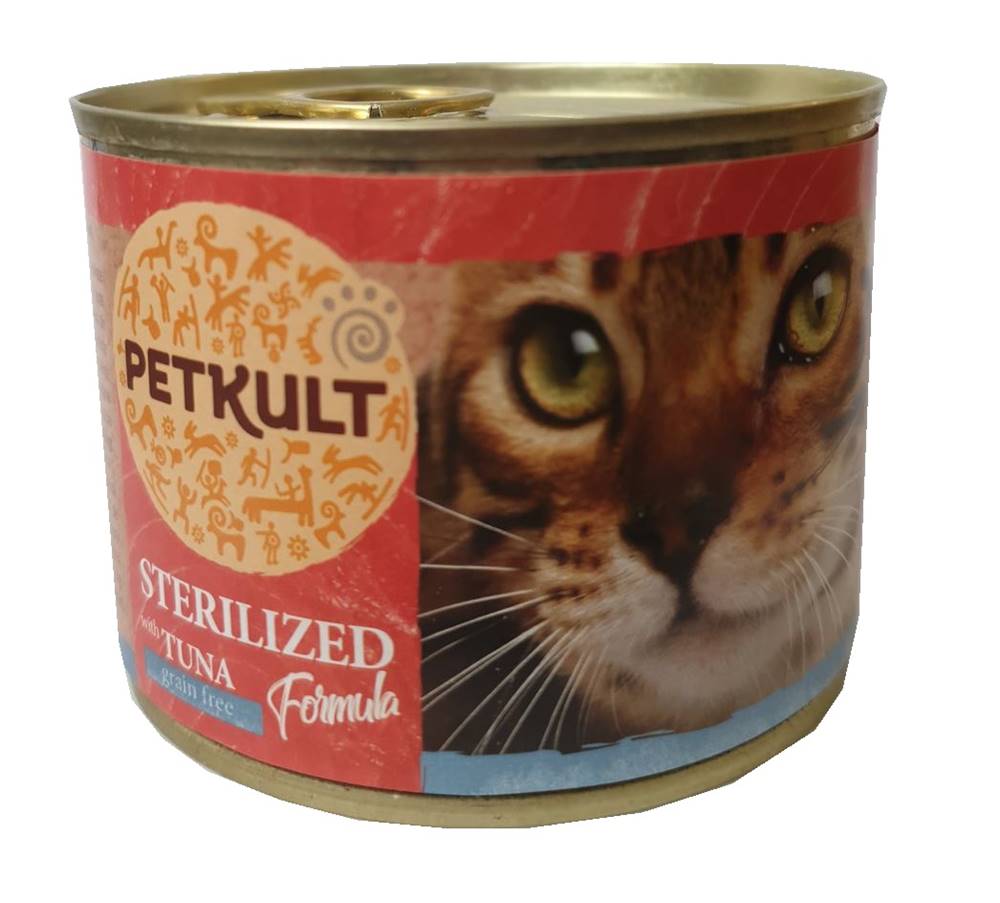 Petkult PETKULT  cat konz.  STERILISED  tuňák - 185g