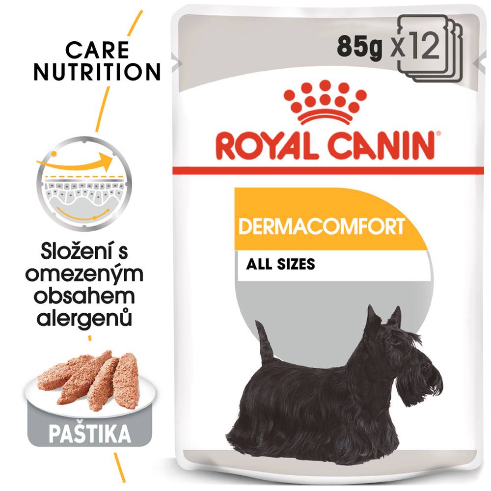 Royal Canin Royal Canin Dermacomfort Dog Loaf - kapsička s paštikou pro psy s problémy s kůží - 85g