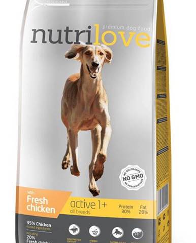 NUTRILOVE pes ACTIVE - 3kg