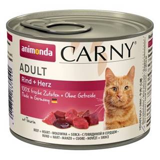ANIMONDA cat konzerva CARNY hovädzie / srdce - 200g