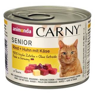 ANIMONDA cat konzerva CARNY SENIOR hovädzie/kura/syr - 200g