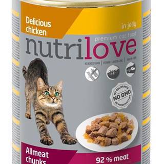 NUTRILOVE cat konz. kúsky - KURACIE 400g