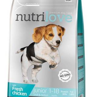 NUTRILOVE pes JUNIOR small/medium - 1,6kg