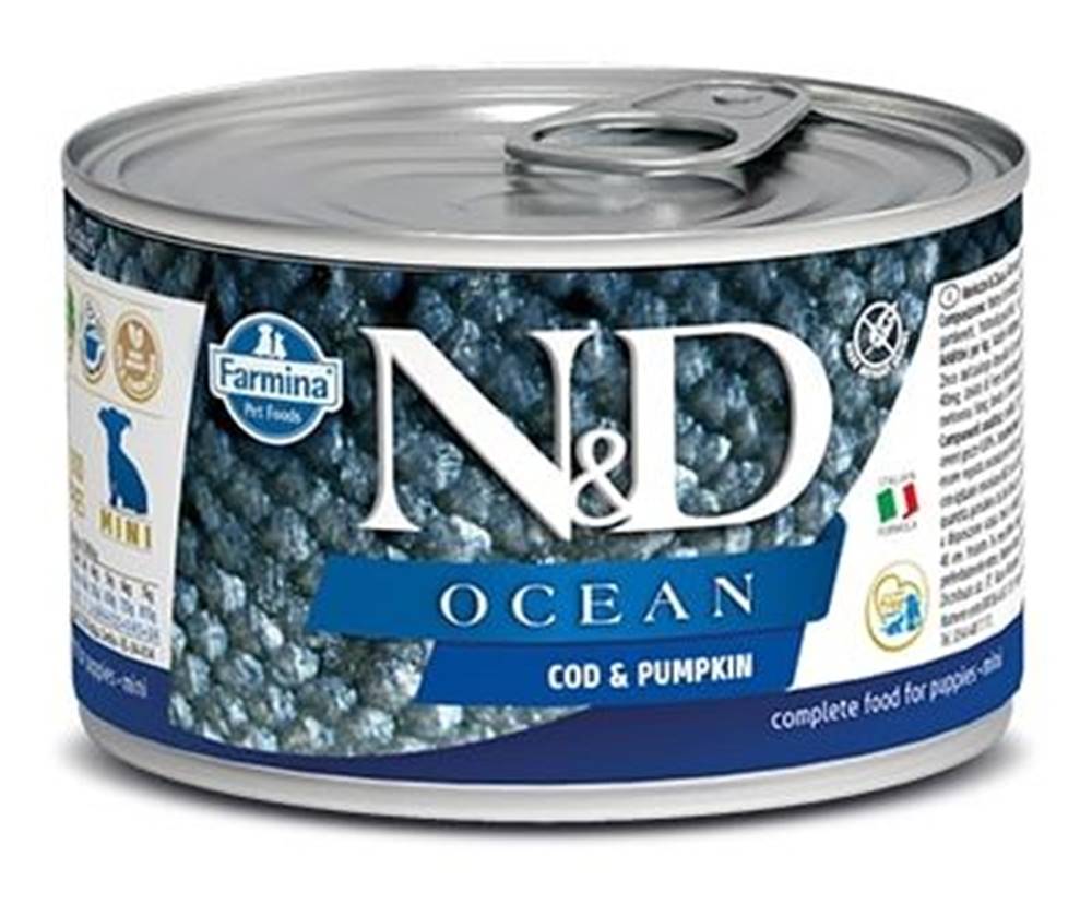 Natural&Delicious N&D dog OCEAN konz. PUPPY MINI codfish/pumpkin - 140g
