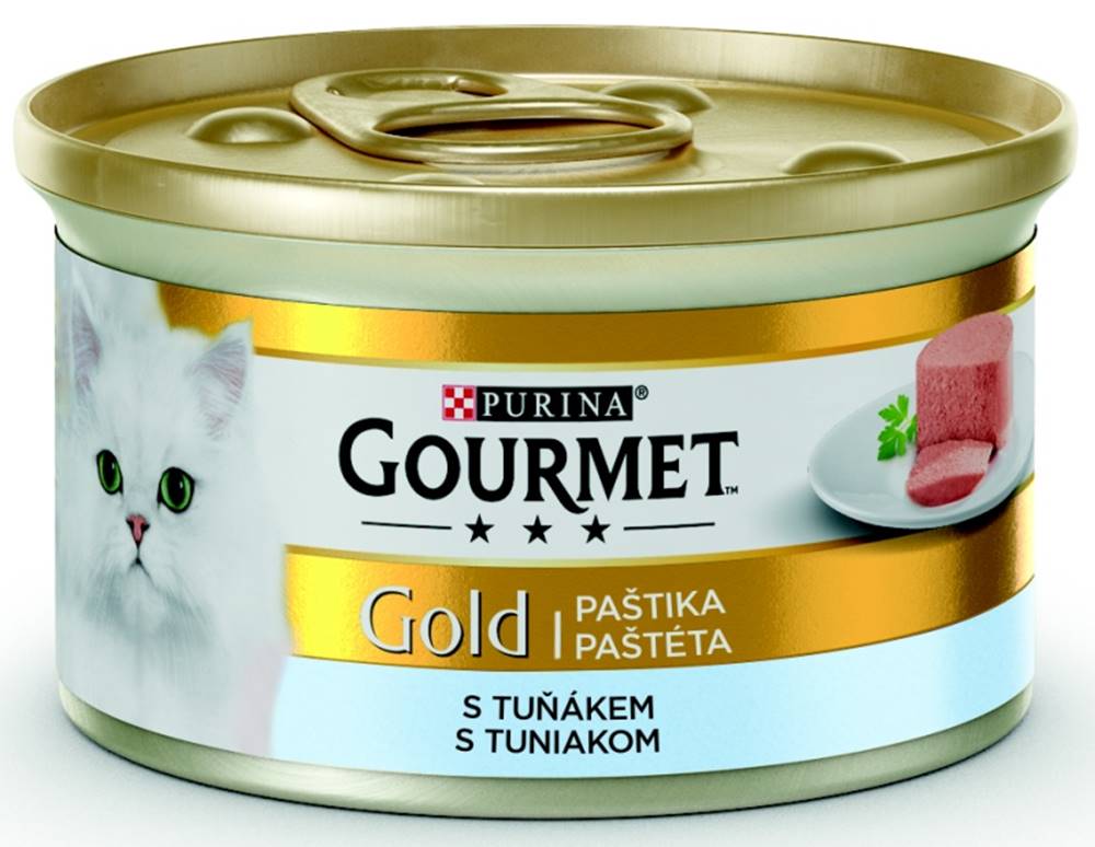 Gourme gold PURINA GG jemná paštika TUŇÁK konzerva - 85g