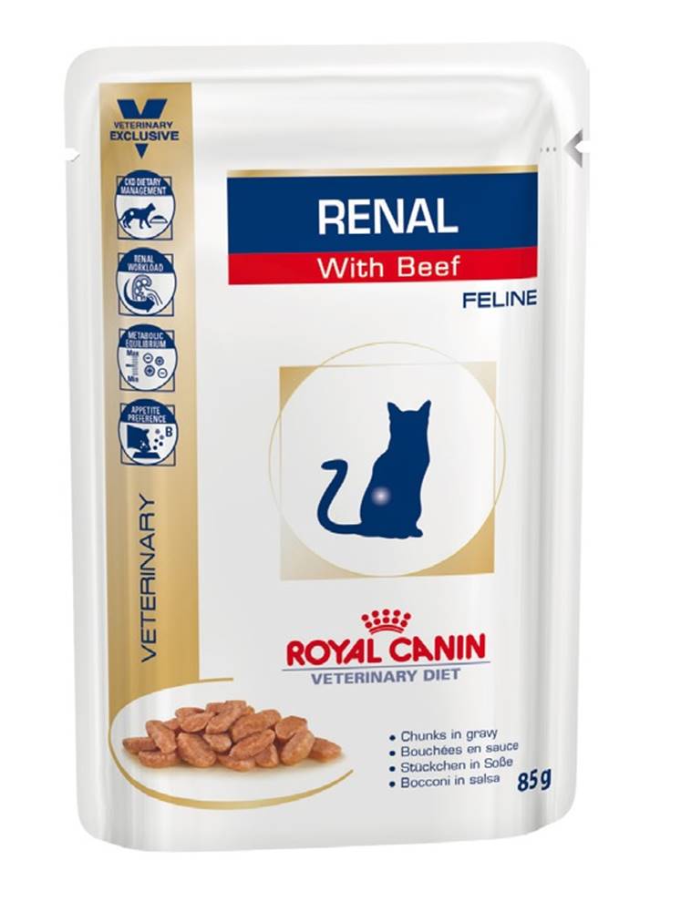 Royal Canin Royal Canin Veterinary Diet Cat RENAL BEEF vrecko - 85g