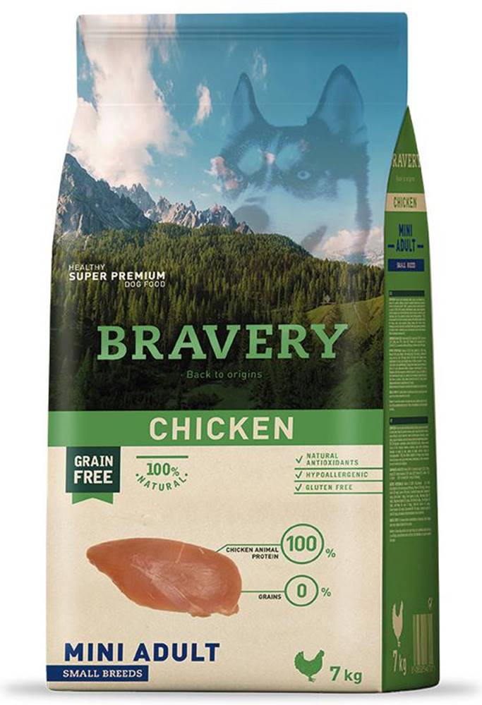 Bravery BRAVERY dog ADULT mini CHICKEN - 2kg