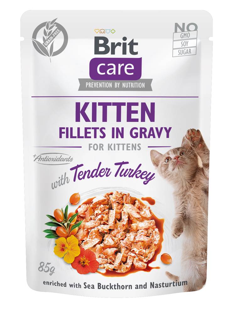 Brit Care BRIT CARE cat kapsa  KITTEN TENDER/turkey - 85g