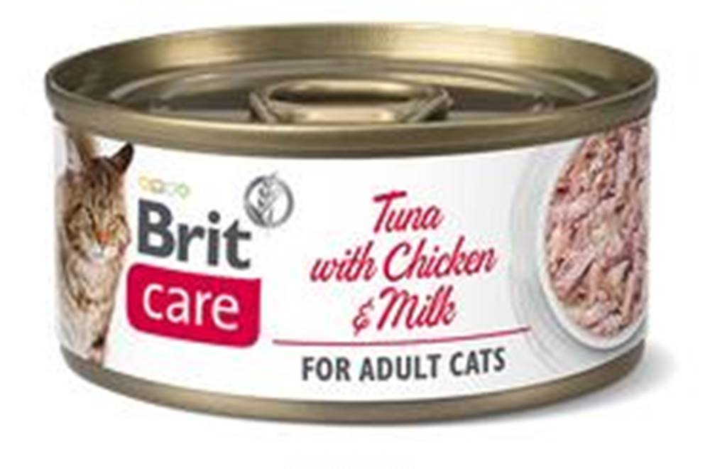 Brit Care BRIT CARE cat konz. ADULT  TUNA/chicken/milk - 70g