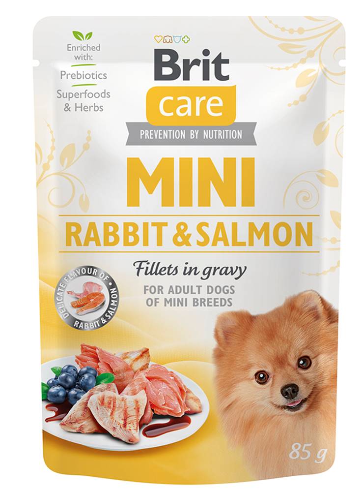 Brit Care BRIT CARE dog  MINI kapsa ADULT  rabbit/salmon - 85g