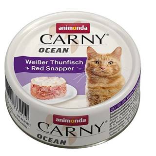 ANIMONDA cat konzerva CARNY OCEAN biely tuniak / Kanica červený - 80g