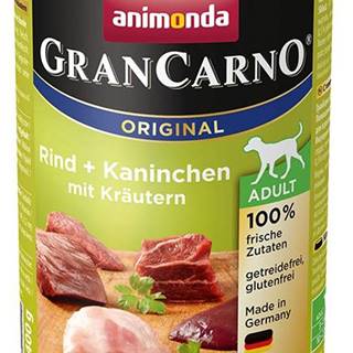 Animonda dog konzerva Gran Carno hovädzie / králik / bylinky - 400g