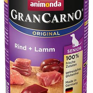 Animonda dog konzerva Gran Carno Senior hovězí/jehněčí - 400g