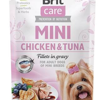 BRIT CARE dog MINI kapsa  ADULT chicken/tuna - 85g
