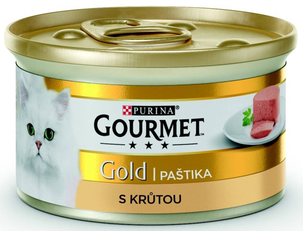 Gourme gold PURINA GG jemná paštika KRŮTA konzerva  - 85g