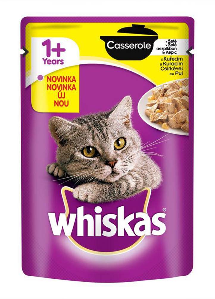 Whiskas WHISKAS kapsa   CASSEROLE v želé 85g - Kuracie