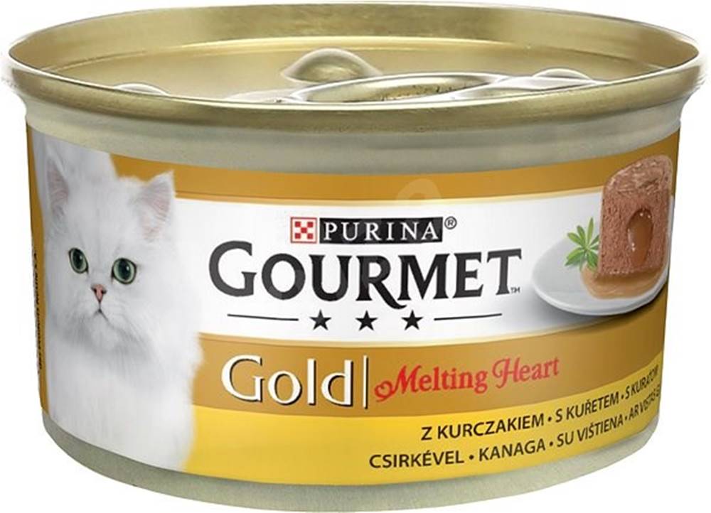 Gourme gold PURINA GG melting heart 85g - s kuraťom