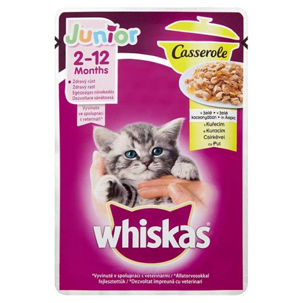 Whiskas WHISKAS kapsa CASSEROLE JUNIOR   kuracie - 85g