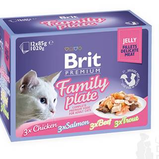 Brit Premium Cat D filé v želé Family Plate 1020g