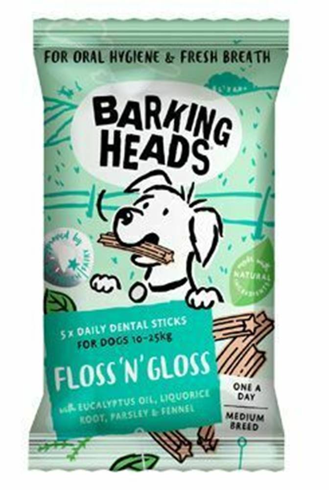 Barking heads BARKING HEADS Treats Floss'n' Gloss Medium Breed 150g