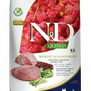 N&D Quinoa DOG Weight Mnmgnt Lamb & Broccoli Mini 2,5kg