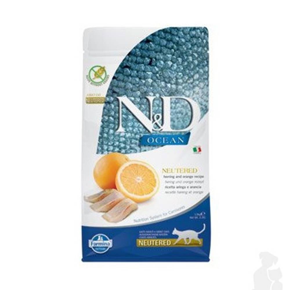 N&D (Farmina Pet Foods) N&D OCEAN CAT NEUTERED Adult Herring & Orange 1,5kg