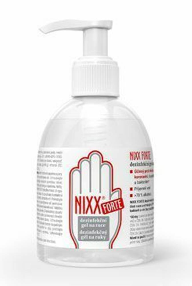 PET HEALTH CARE NIXX FORTE dezinfekčný gél na ruky s dávkovačom 250ml