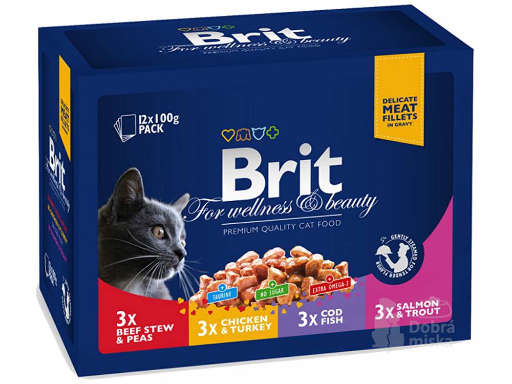 Brit Brit Premium Cat kapsa Family Plate 1200g (12x100g)