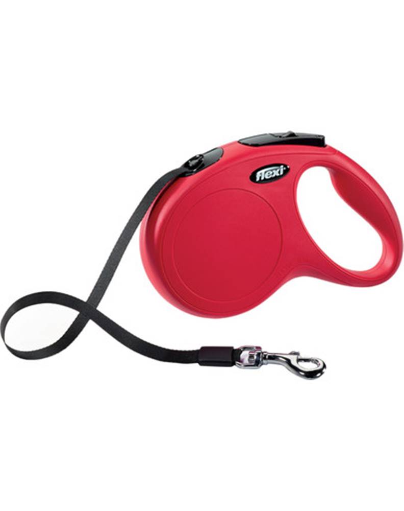fera FLEXI Vodítko NEW CLASSIC M 5m pásik červený