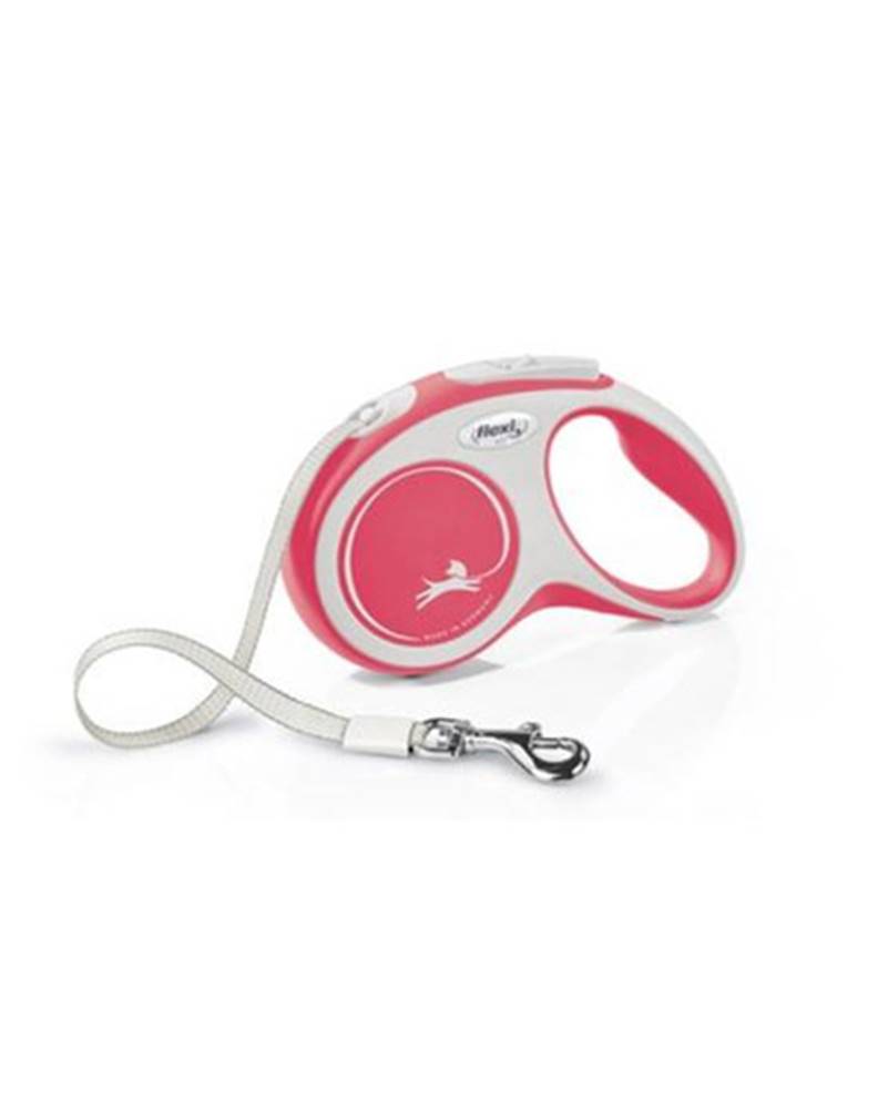 fera FLEXI New Comfort Vodítko L 5 m pásik červené