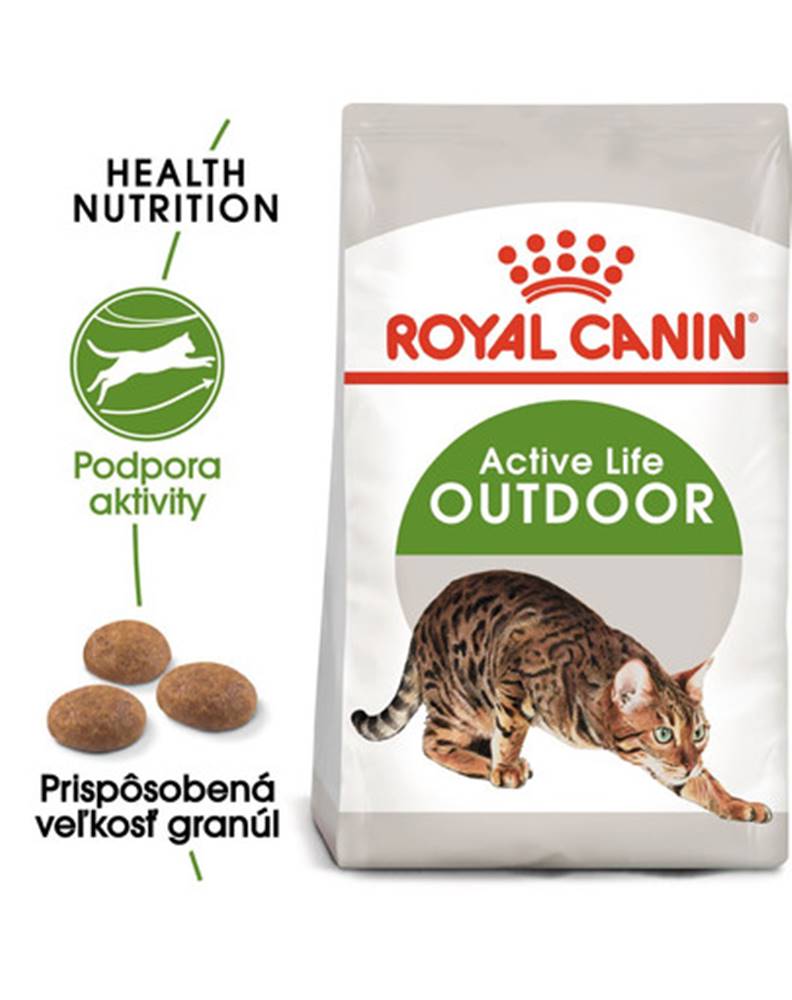 fera ROYAL CANIN Outdoor 2kg granule pre mačky s častým pohybom vonku