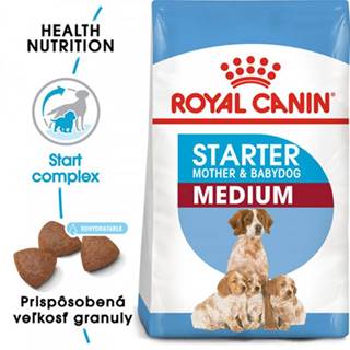 ROYAL CANIN Medium starter mother & babydog 4 kg granule pre brezivé alebo dojčiace suky a šteniatka.