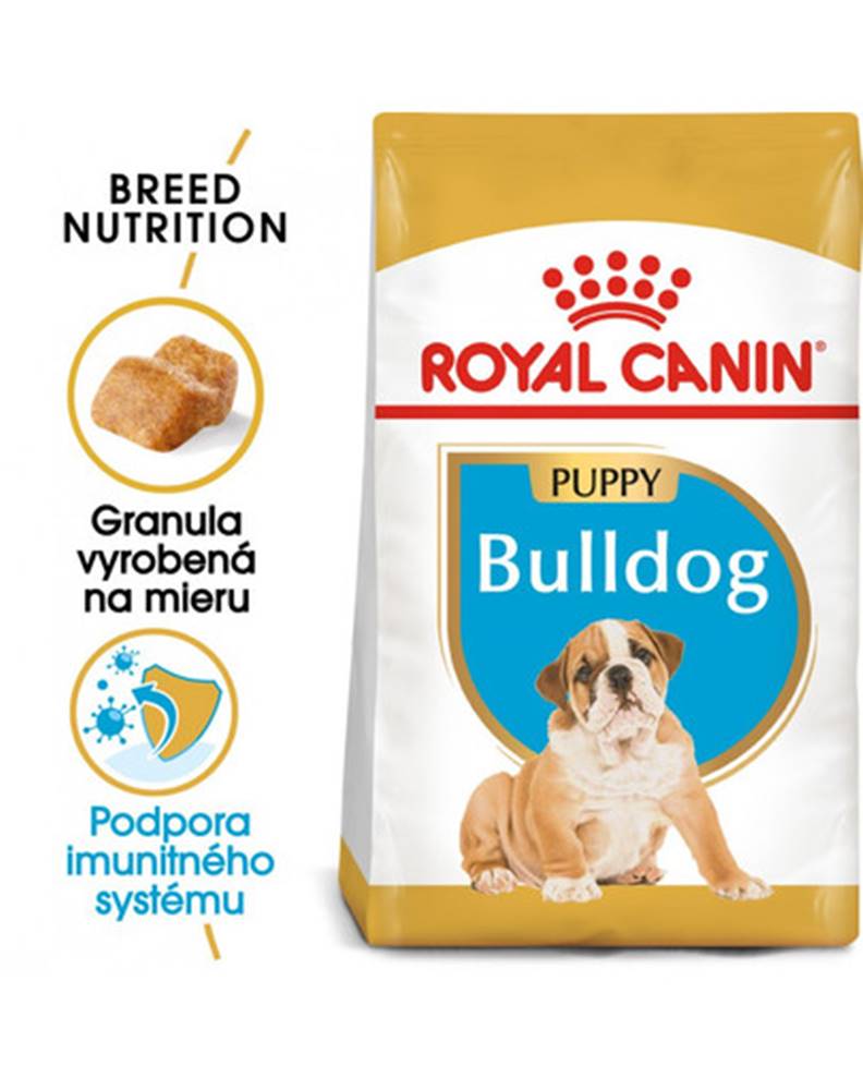 fera ROYAL CANIN Bulldog Puppy 2 x 12 kg granule pre šteňa buldoga