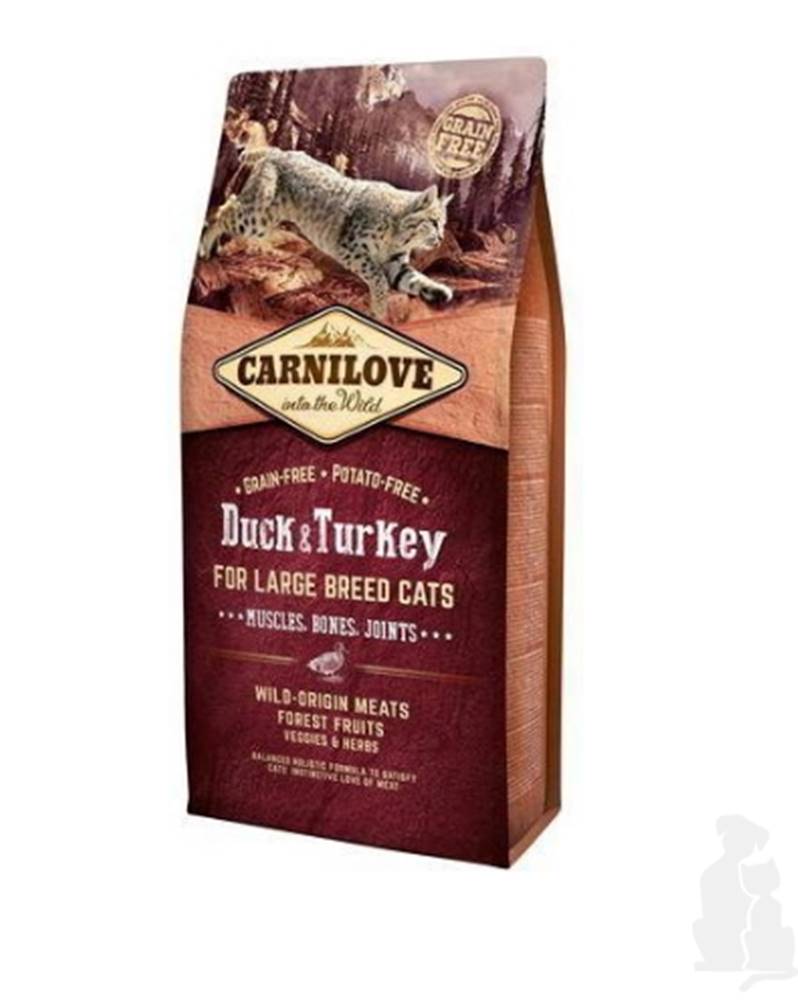 Carnilove Carnilove Cat LB Duck&Turkey Svaly, kosti, kĺby 6kg
