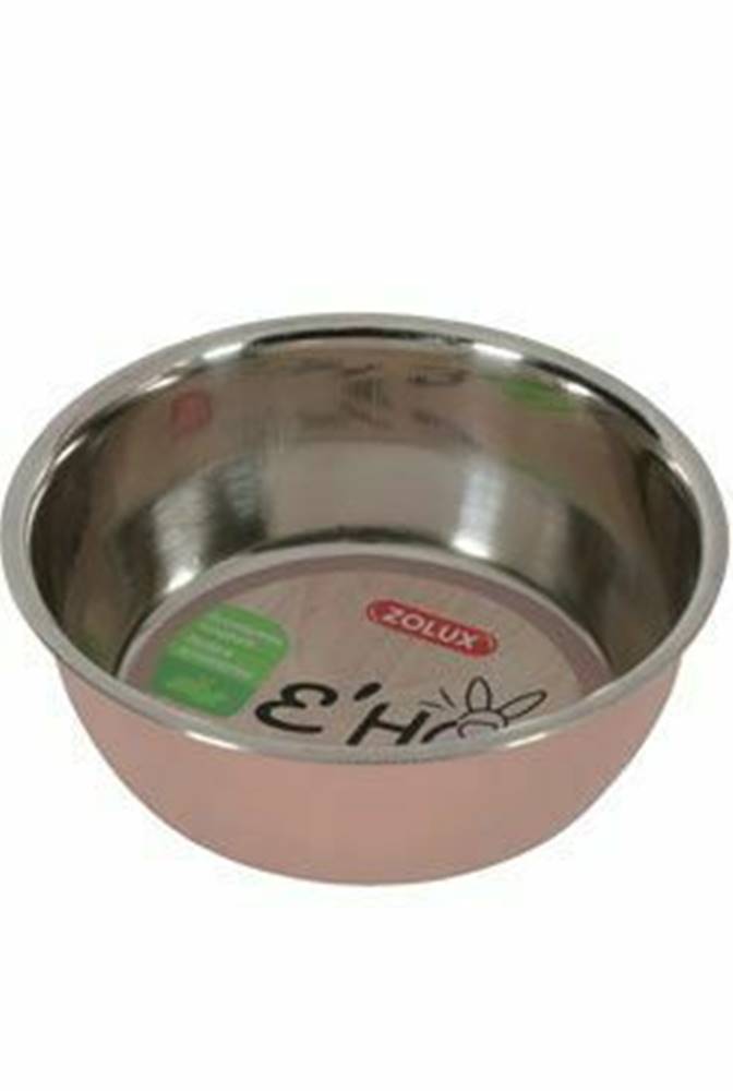 Zolux Nerezová miska EHOP hlodavec 200ml ružová Zolux