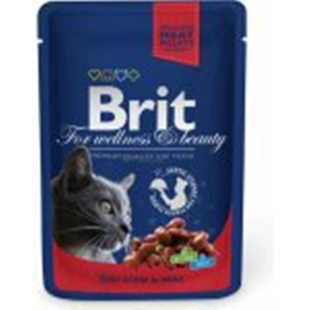 Brit Brit Premium Cat kapsa with Beef Stew & Peas 100g
