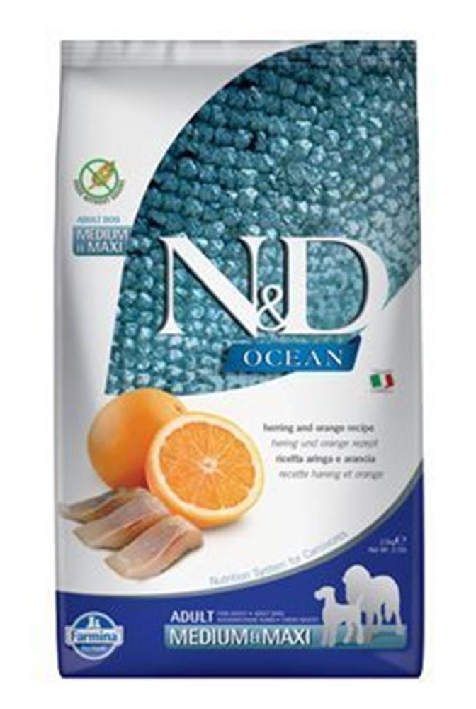 N&D N&D OCEAN DOG GF Adult M/L Herring & Orange 2,5kg