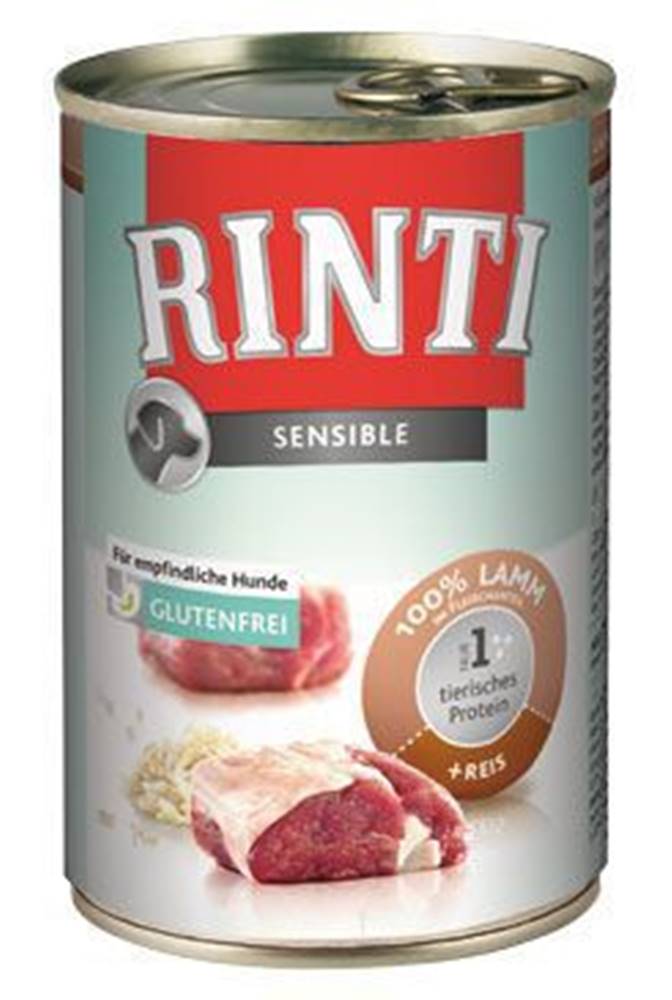 Rinti Rinti Dog konzerva Sensible jahňacie+ryža 400g