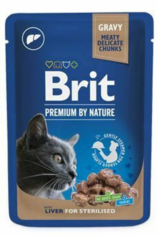 Brit Premium Brit Premium Cat vrecko Liver for Sterilised 100g
