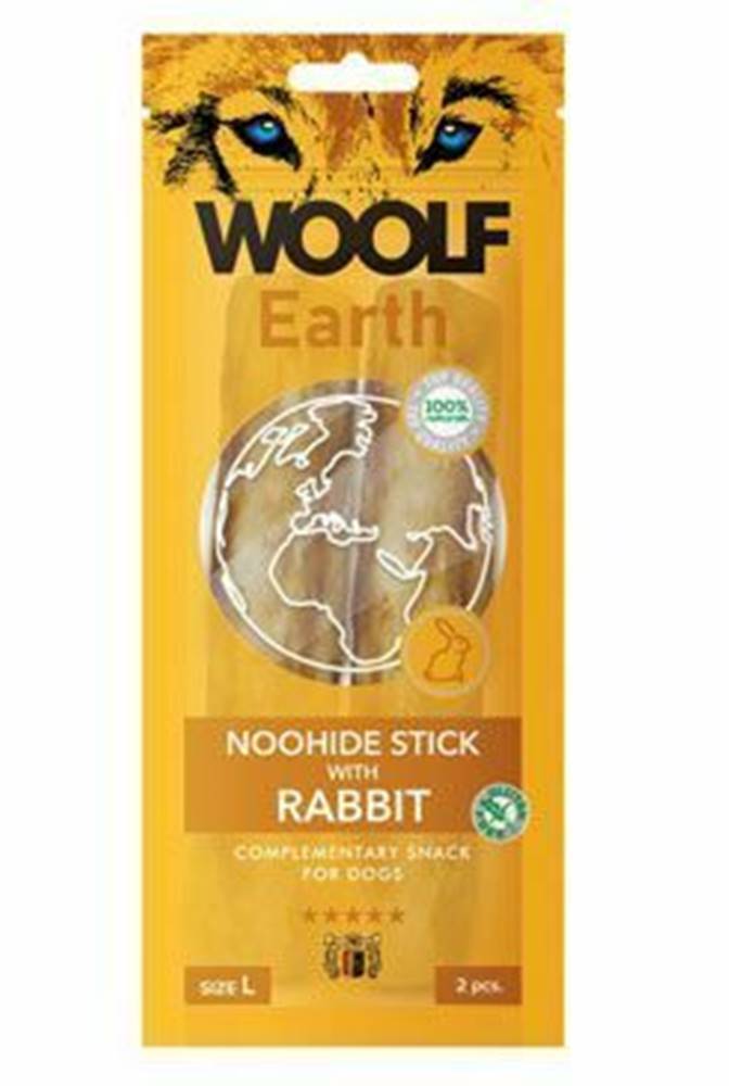 Woolf Woolf pochúťka Earth NOOHIDE L Sticks with Rabbit 85g