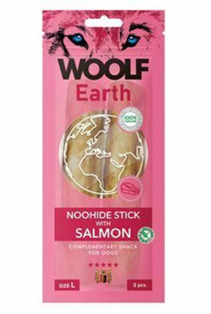 Woolf Woolf delicacy Earth NOOHIDE L tyčinky s lososom 85g