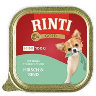 Rinti Dog vanička Gold Mini jeleň+hovädzie 100g