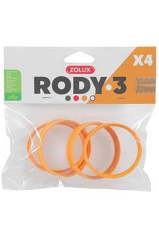 Zolux Komponenty Rody 3-spojovací kroužek žlutý 4ks Zolux