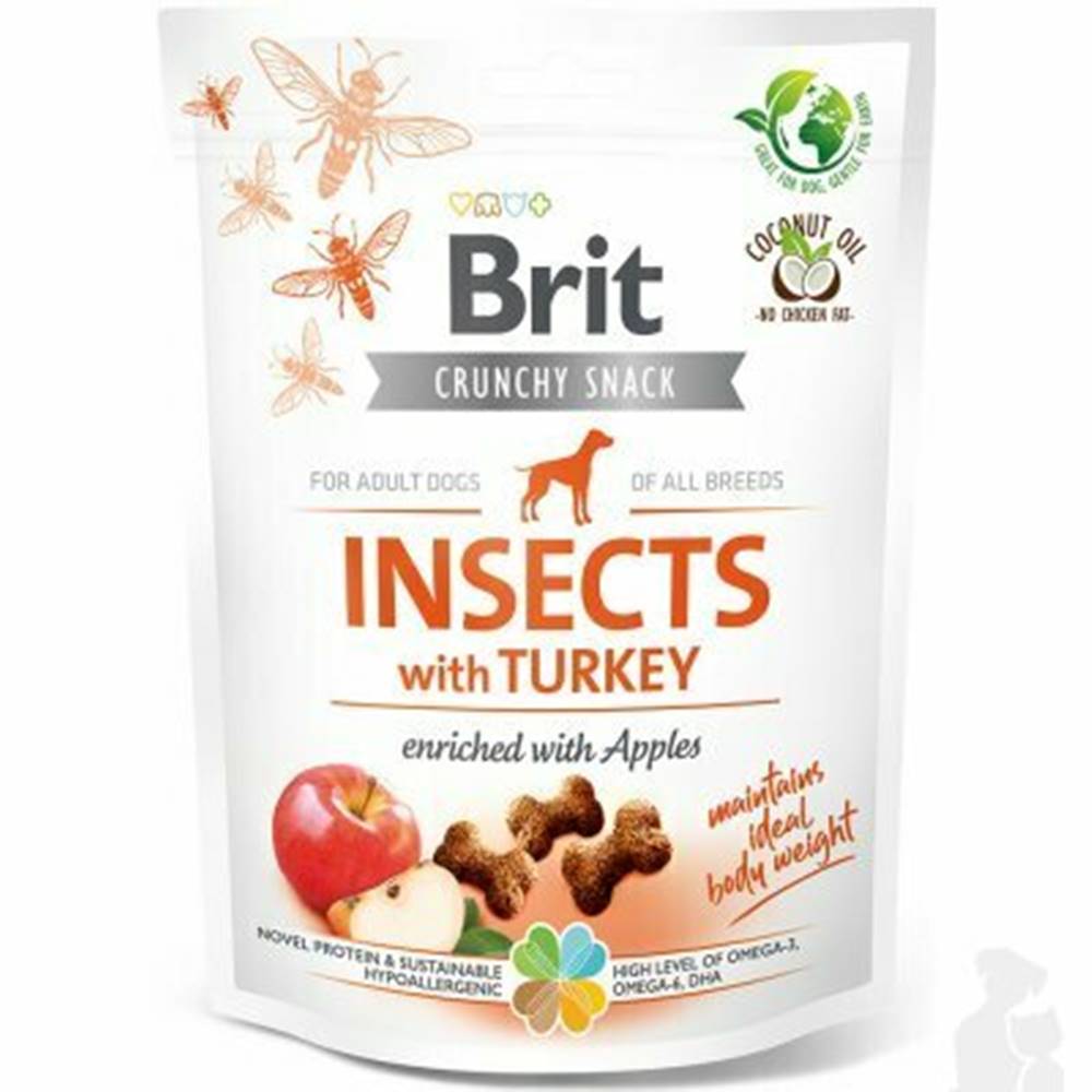 Brit Care Brit Care Dog Crunchy Crack. Insec. Turkey Apples 200g
