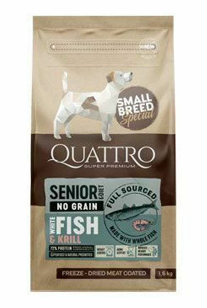 Ostatní QUATTRO Dog Dry SB Senior/Diéta Ryby&Krill 1,5kg